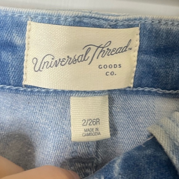 Universal Thread denim Jeans size 2 26R‎ High Rise Skinny - Picture 11 of 13